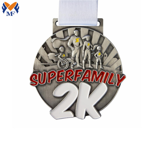 Custom metal zinc alloy coastal challenge medal