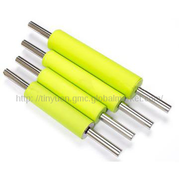 Stainless steel handle silicone rolling pin