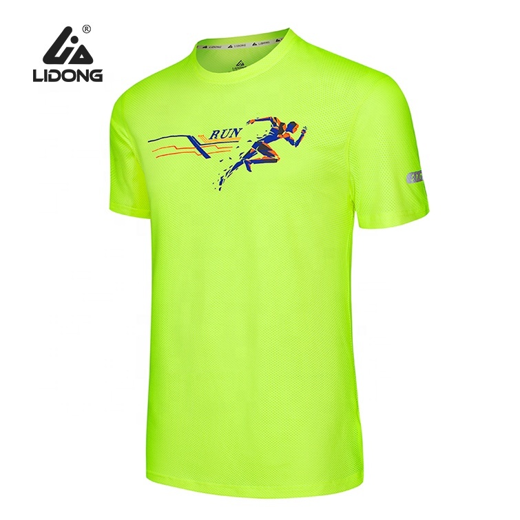 LiDong wholesale cheap running suit gym t shirt