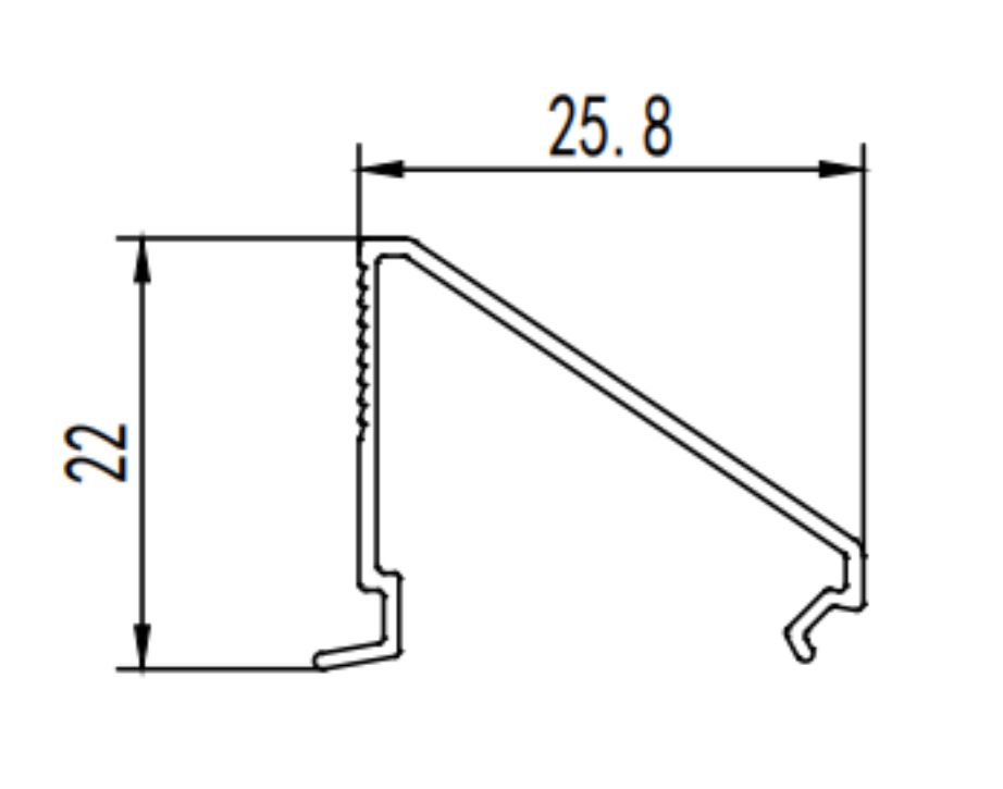 Moule d'extrusion en aluminium pour fenêtres à battants