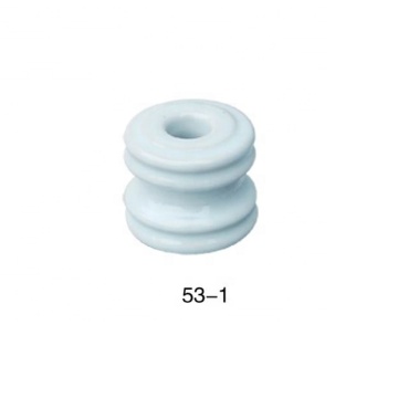 Porcelain Low Voltage Insulator Ceramic Wire Holder with Glazed Insulation