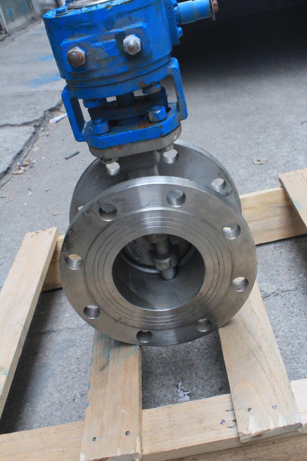 Turbine hard seal stainless steel butterfly valve