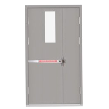 Pintu baja pengunci batang batang batang komersial-Double 3 jam dorong batang batang baja pintu tahan api "Namun, jika Anda lebih suka judul yang lebih ringkas dan ramah SEO:" Double 3-Hour Push Rod Lock Steel Fire Resistant Commercial Doors Kom