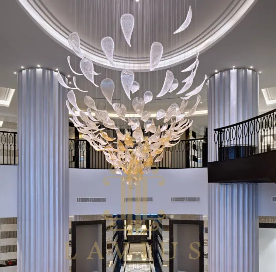 Villa staircase chandelier customization