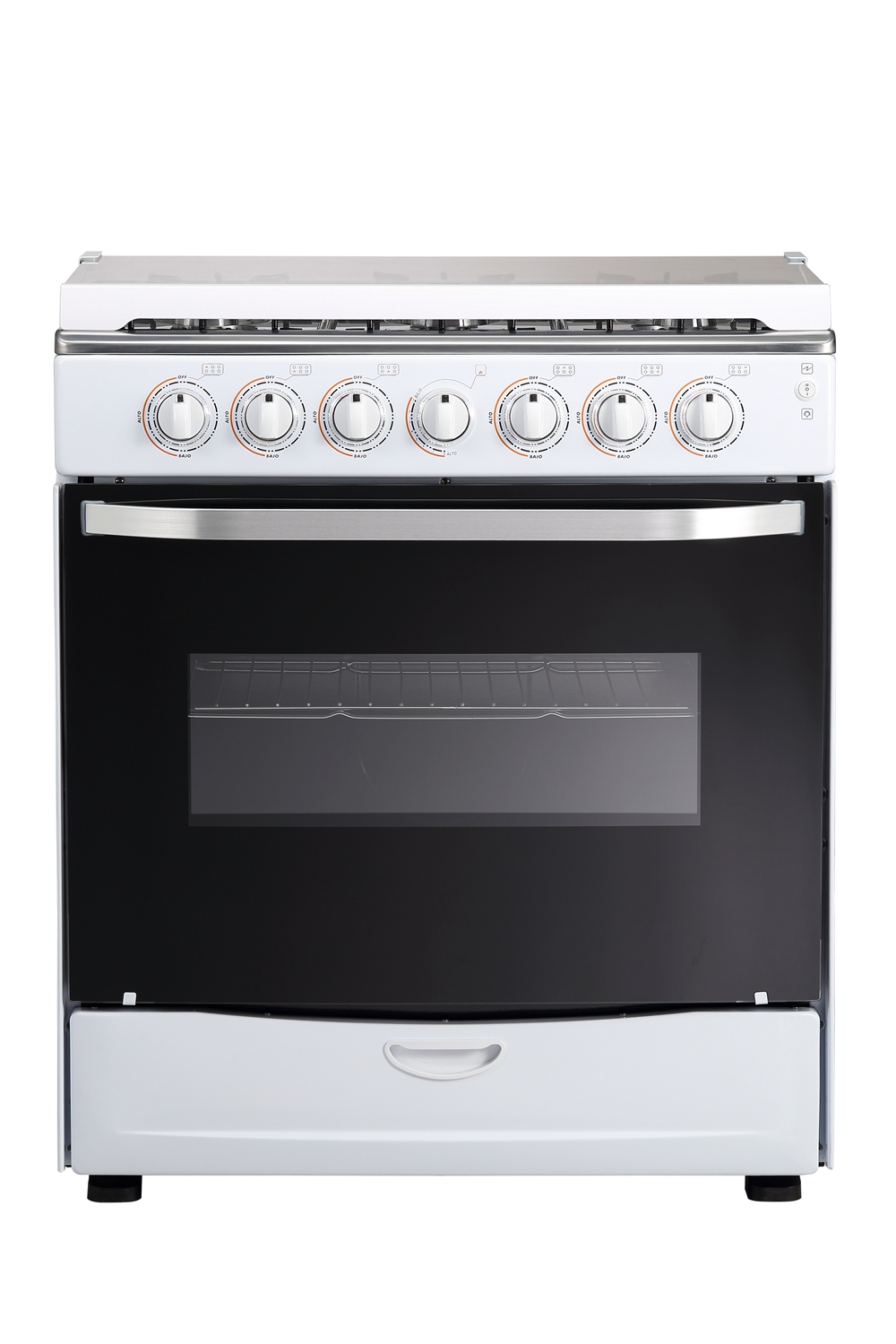 6-burner gas range with oven