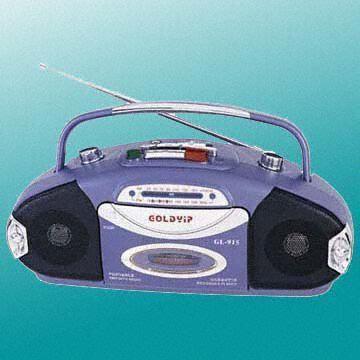 Newly-developed AM, FM, TV Cassette Recorder with Stereo Earphone Jack
