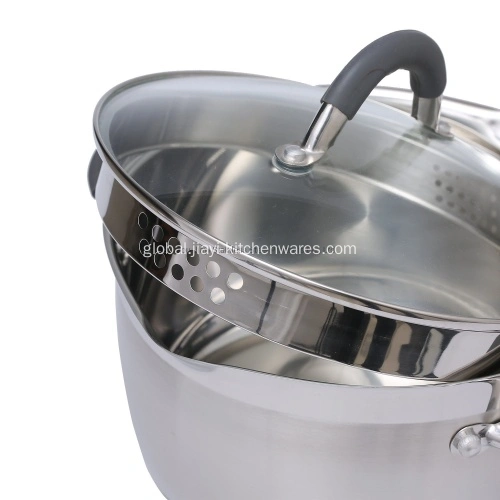 Triply Soup Pot for Commercial Home Stainless Steel Large Kitchen Cooking Stock  Pot - China Cookware and Stainless Steel Cookware price