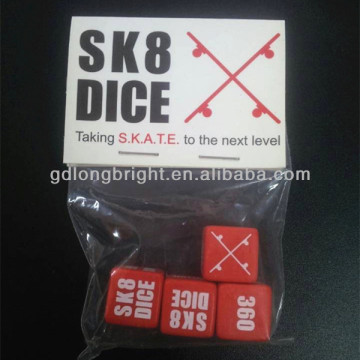 4pcs dice and paper set