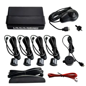 Universal Car Parking Aid System: LED Reversing Radar with 4 Sensors