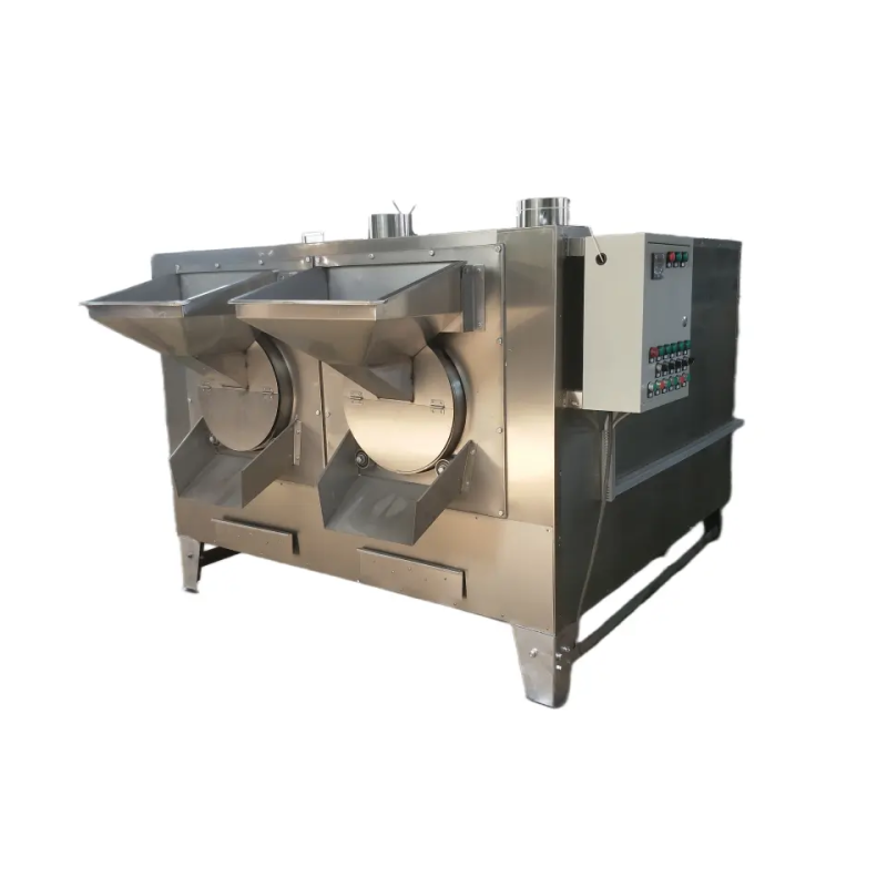 Cocoa Bean and Nut Roasting Machine: Chickpea, Macadamia, Peanut, Almond, Cashew Roaster