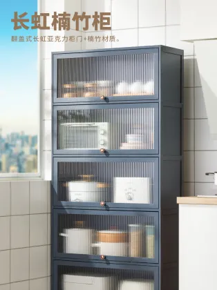 Bamboo Microwave Oven Rack: Multi-Function Kitchen Organizer Shelf