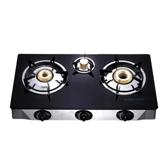 Tempered Glass Table Gas Stove with 3 Burners