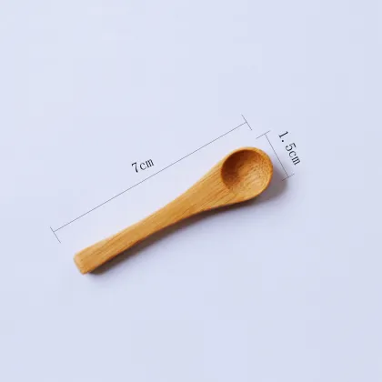 Bamboo Cosmetic Facial Spoon - 7 cm Powder Scoop Tool