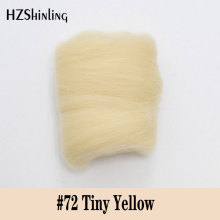 5 g Super Soft felting Short Fiber Wool Perfect in Needle Felt and Wet Felt Tiny Yellow Color Wool Material DIY Handmade