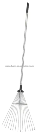 Lawn Rake With Long Steel Handle