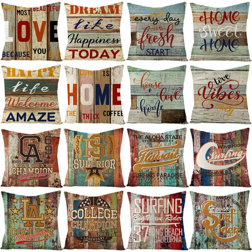 Amazon Hot Sale Living Room Canvas Pillow Cases