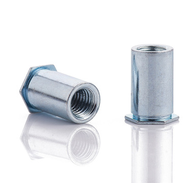 Factory Outlet: Carbon Steel Galvanizing Pressure Rivet Nuts - M3x12, External Hexagonal Column