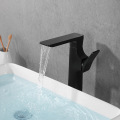 Matte Black Brushed Gold Basin Faucet