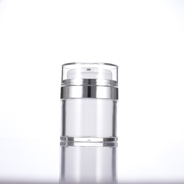 50g Empty White Airless Lotion Cream Dispenser Jar