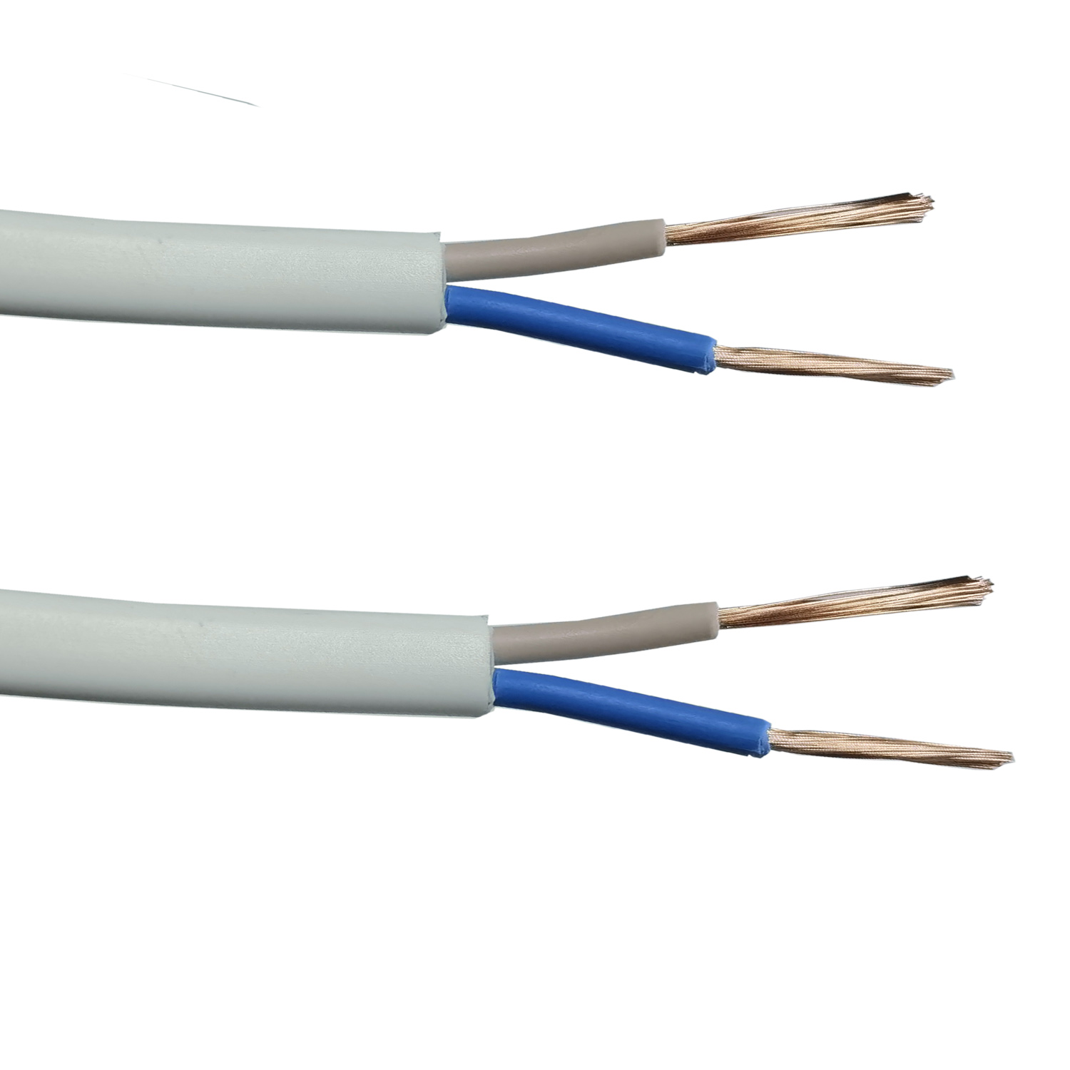 Low Voltage 2x0.5mm2 Rvv Flat Cable 60227 Iec 52 300/300v Pvc Cable ...