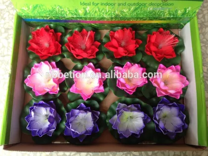 waterproof LED lotus light fiber optic lotus