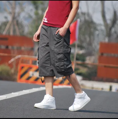 OEM Fashion Large Size Cargo Seven-Cent Pants Customization