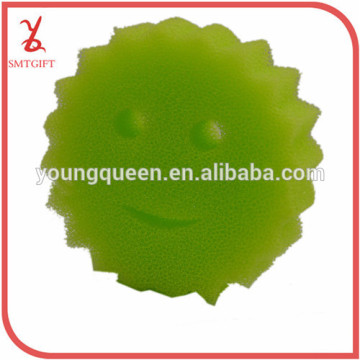 QJB30 2015 new loofah sponge Smile imitation creative home kitchen cleaning sponge loofah sponge washing towels
