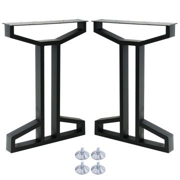 معدن 2 قطعة أرجل طاولة فولاذية على شكل حرف T