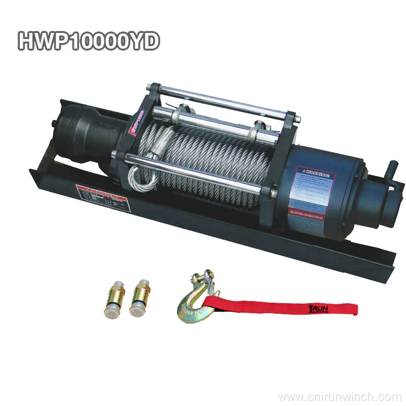 Dual Speed Hydraulic Industrial Winch 10000 Lb