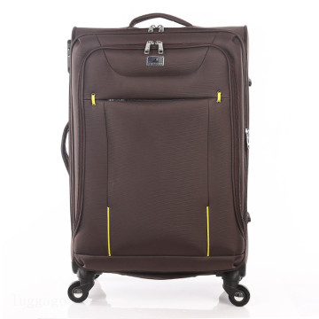 Fashion Polyester Trolley luggage universal wheels