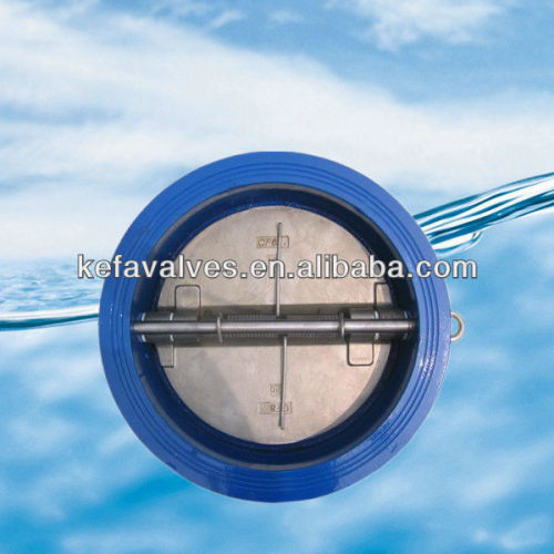 Wafer type check valve stainless steel disc
