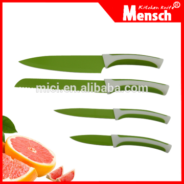 4pcs Knife Factory Direct Sale green coating Knife set