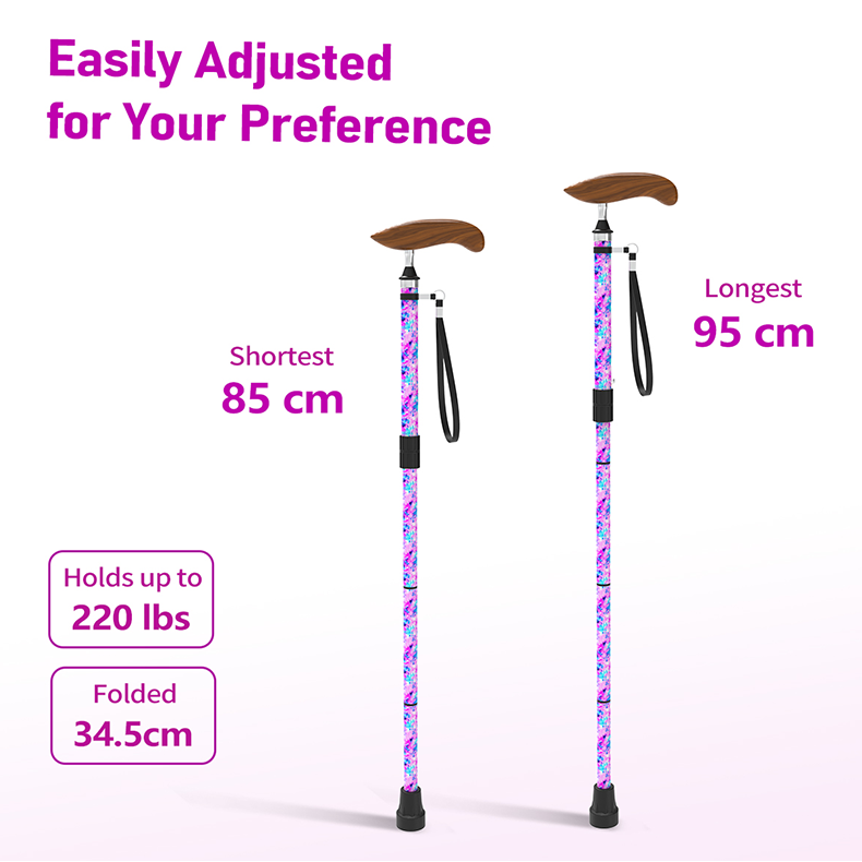 Adjustable Colorful Walking Cane High-Quality Carbon Fiber - View 5