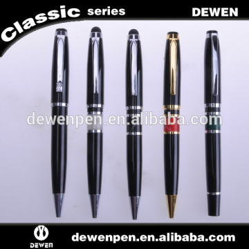 High end metal ballpen with golden or sliver parts business gifts pen acrylic pen