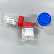 Botella de contenedor de orina de plástico estéril de 120 ml