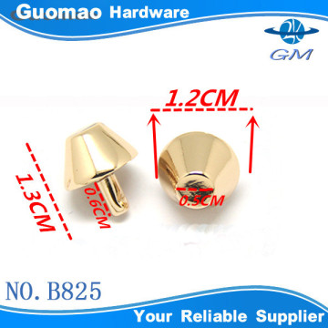 5MM various light gold decorative metal nipple rivet for bag/shoes