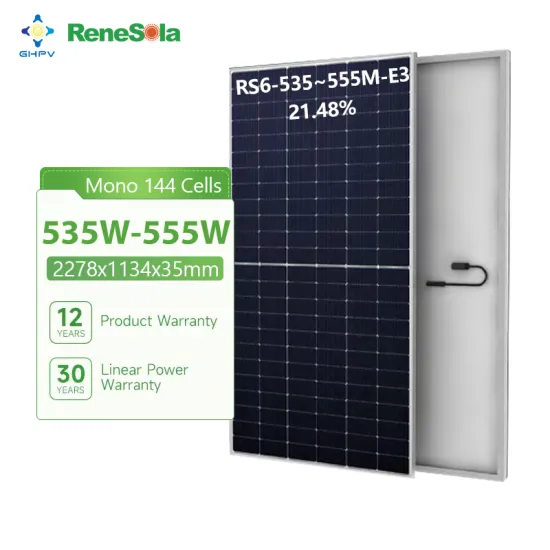 High Efficiency Renesola Monocrystalline Solar Panels: 535W, 540W, 545W, 550W, 555W with Half Cell Technology