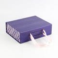 custom foldable portable gift magnetic box with handle