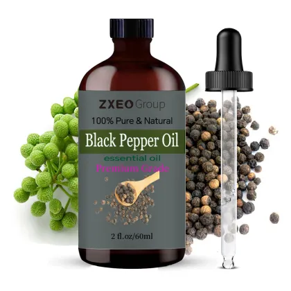 100% Pure natural aromatherapy Black pepper oil To ease muscle pain