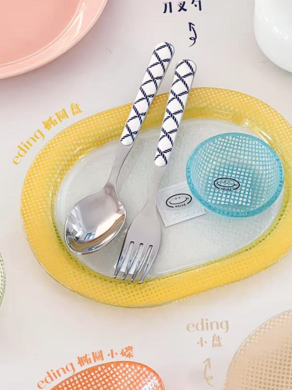 Modern Glass Dinnerware Set for Kitchen and Dining