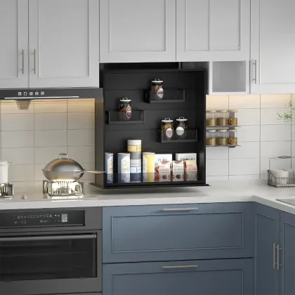 Lift Cabinet Voice Control Touch Control Pull Basket