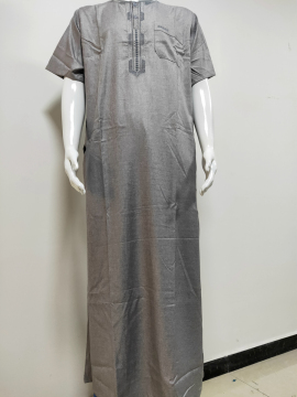 Cotton Round Neck Mens Moroccan Thobe