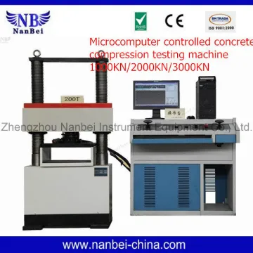 Microcomputer Controlled Concrete Compression Testing Machine