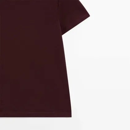 Women's American style casual, skin friendly cotton short sleeved T-shirt