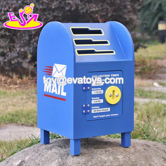 wholesale kids wooden mailbox toy box W10D122