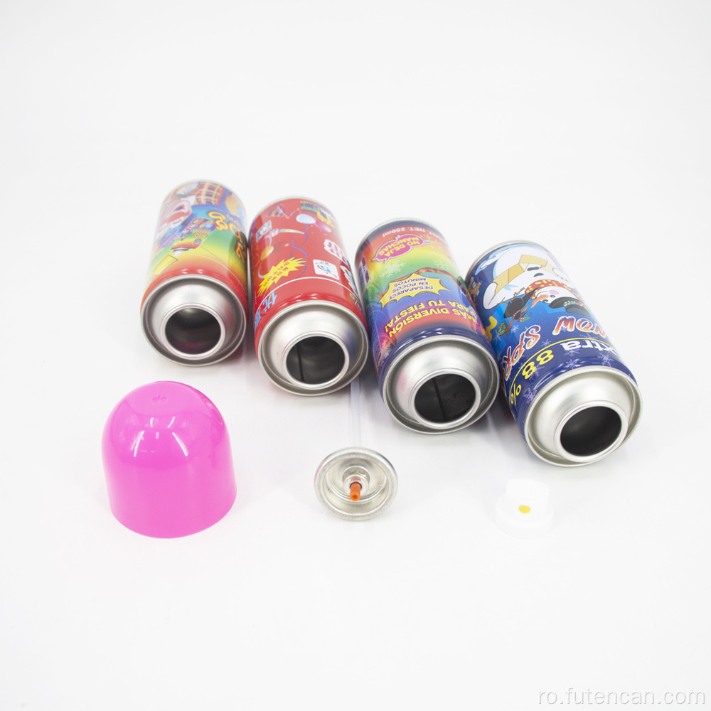 Cutie de aerosoli pentru spray de zăpadă