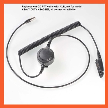 5 Pin Coiled Cable with Large Ptt for Motorola Multi Pin Connectors