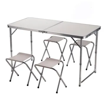 Adjustable Camping Suitcase Aluminum Folding Table Legs Set