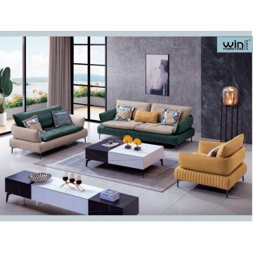 L Shape Couches Living Room Fabric Sofa Furniture