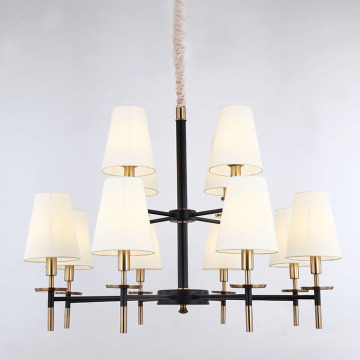 Iron Multi-Head Chandelier Pendant Lighting for Hotels and Home Decoration